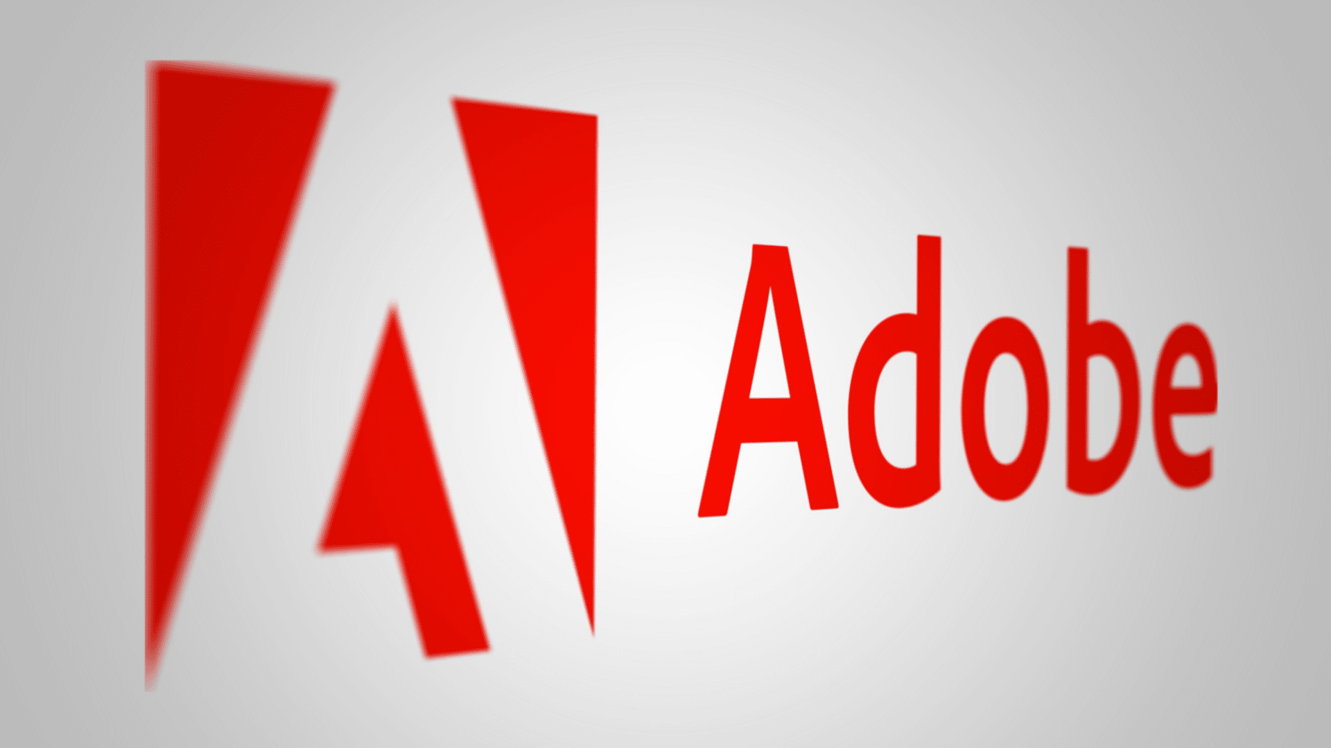 Adobe logo on white background