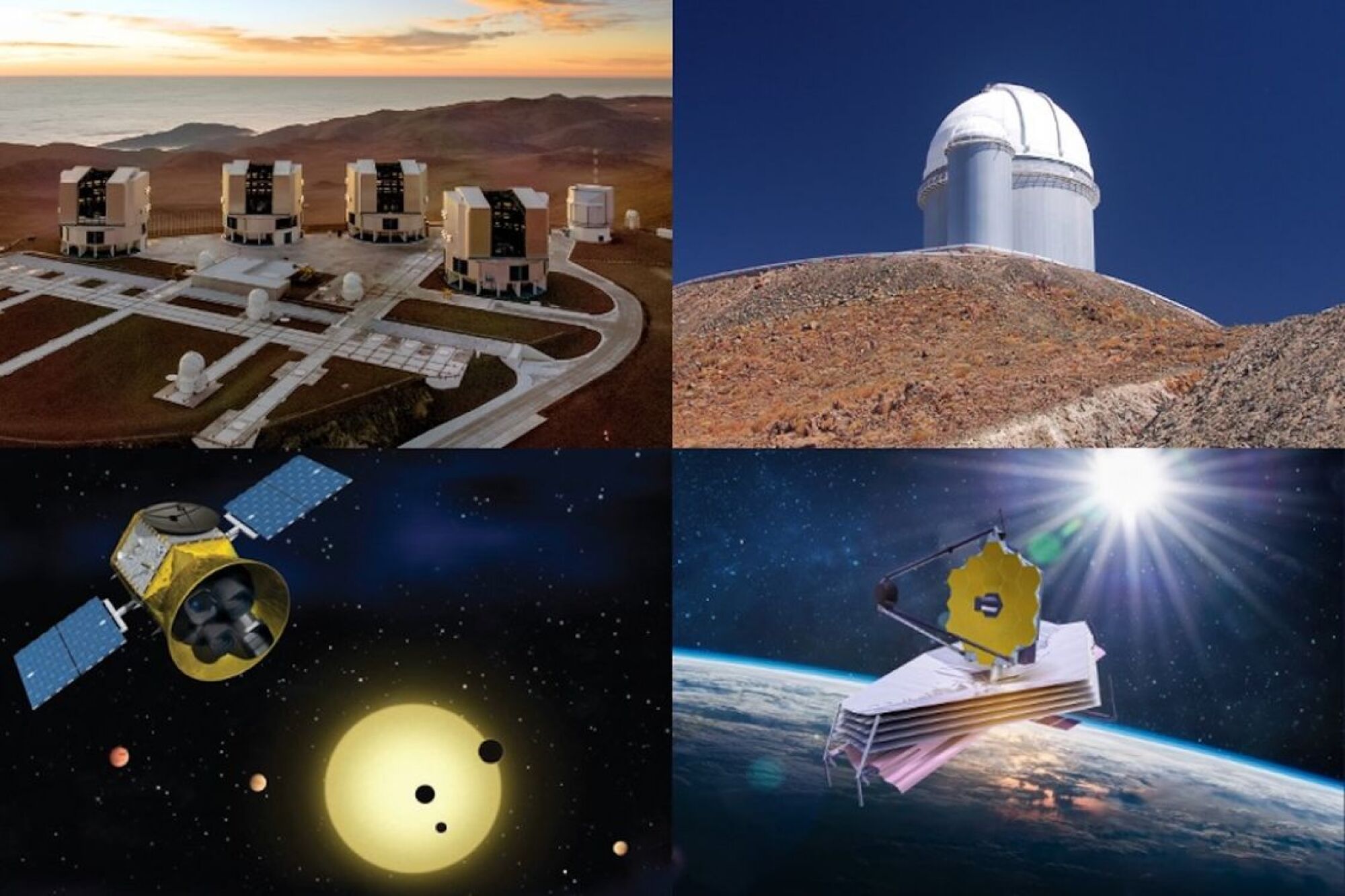 A mosaic of ground-based and space telescopes