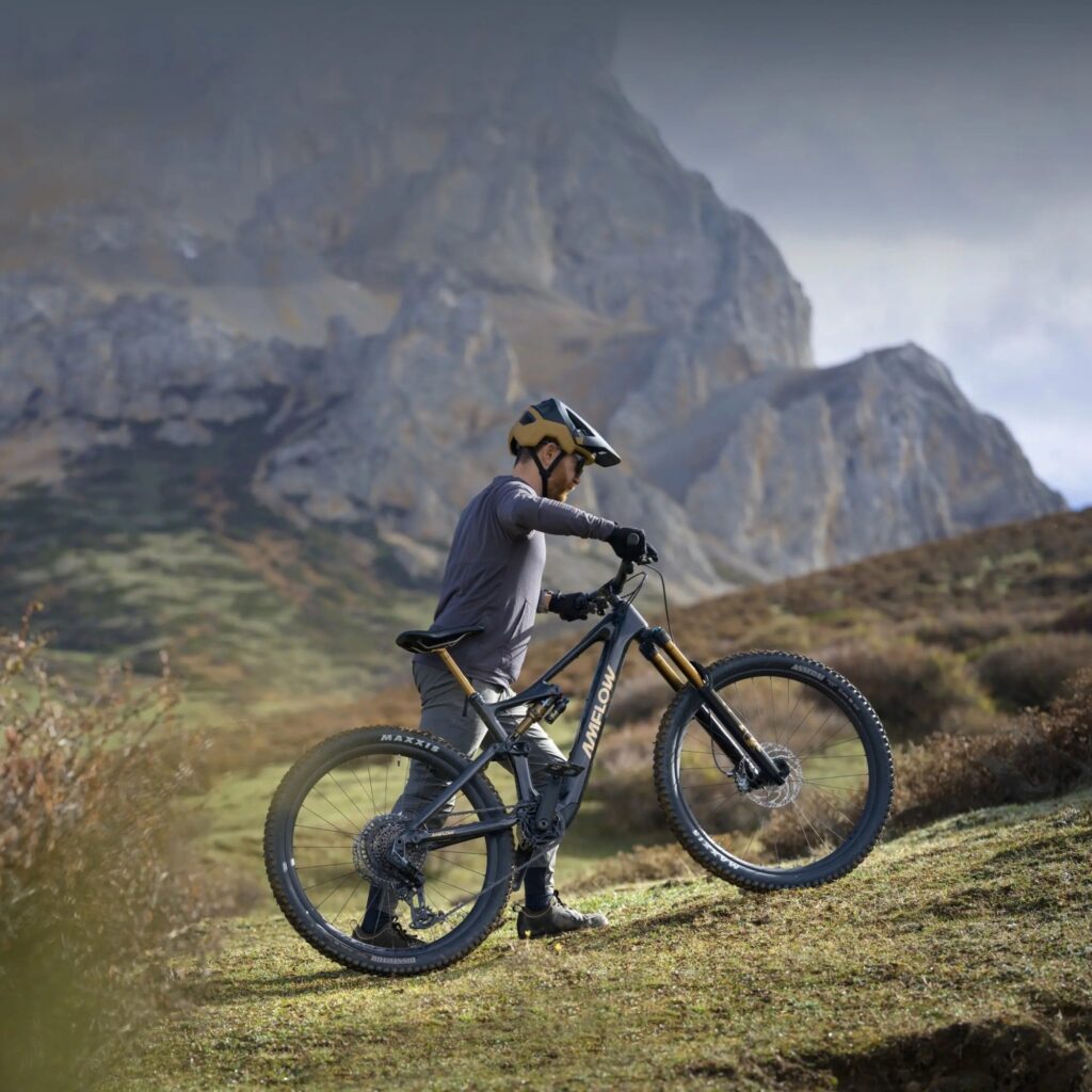 dji e-bikes on mountainside