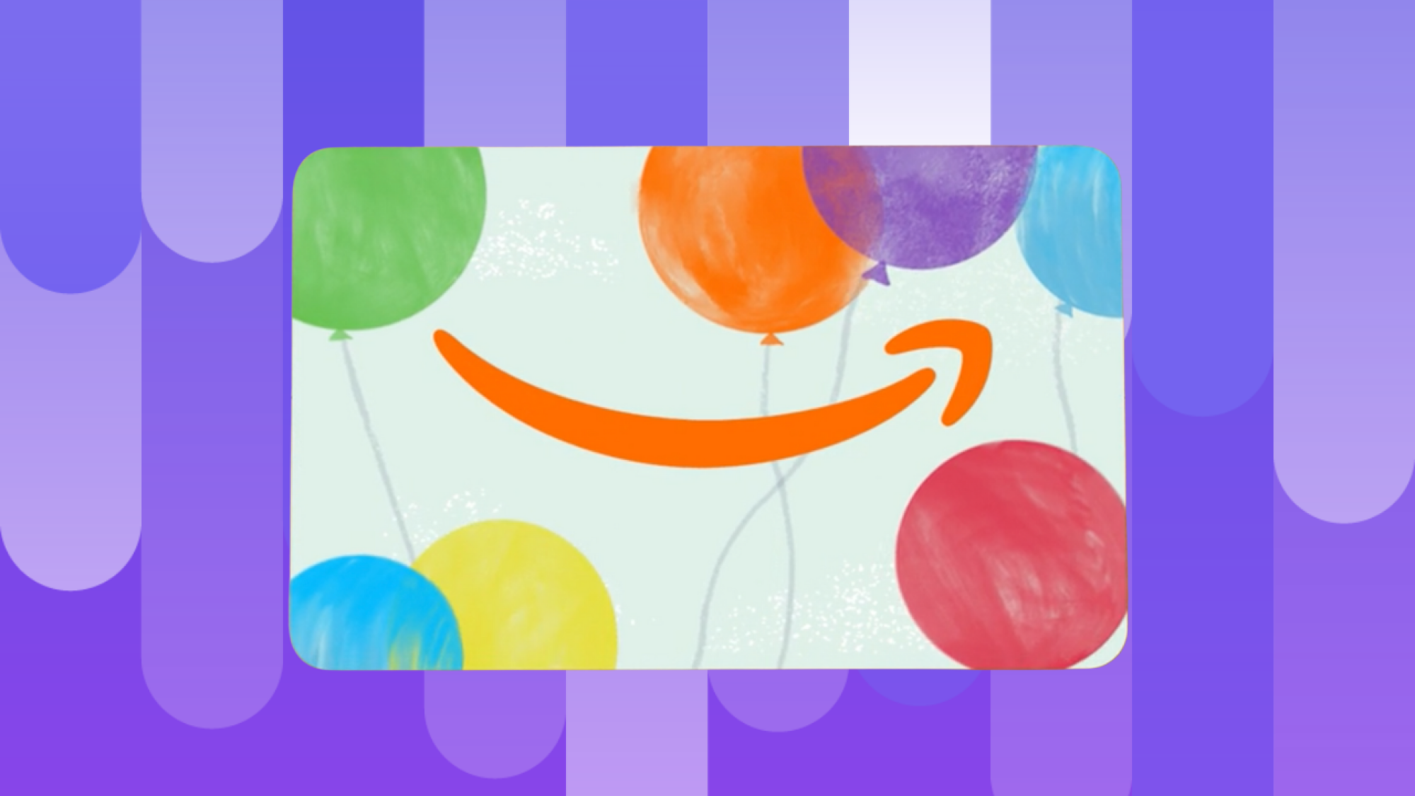 amazon gift cards with balloon design