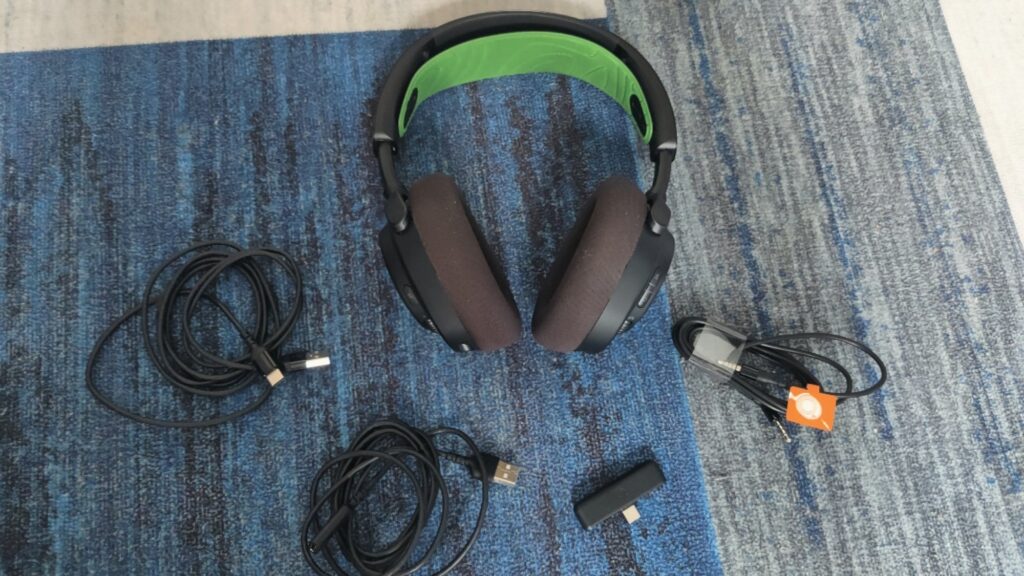 The SteelSeries Arctis Nova 7X Wireless Gaming Headset on top of a PS5