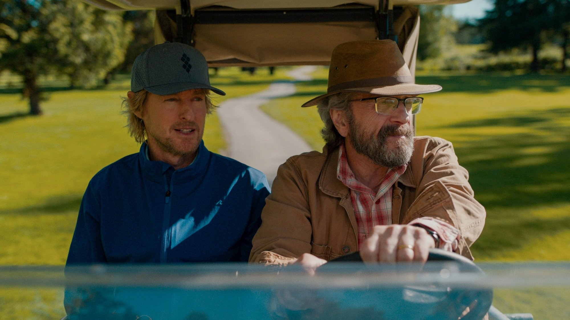 Owen Wilson and Marc Maron in "Stick."
