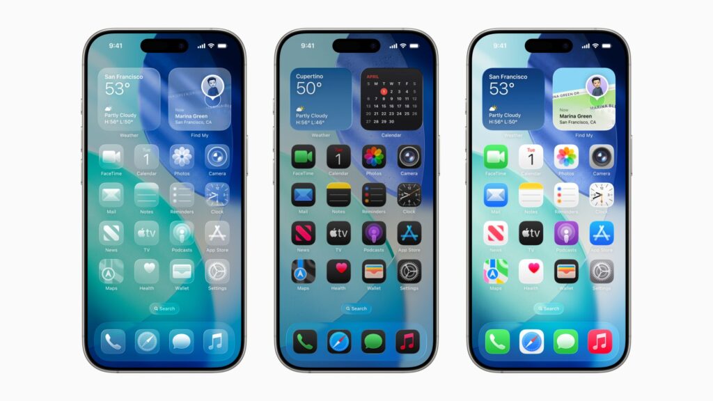 iphones with custom backgrounds on text messages in ios26