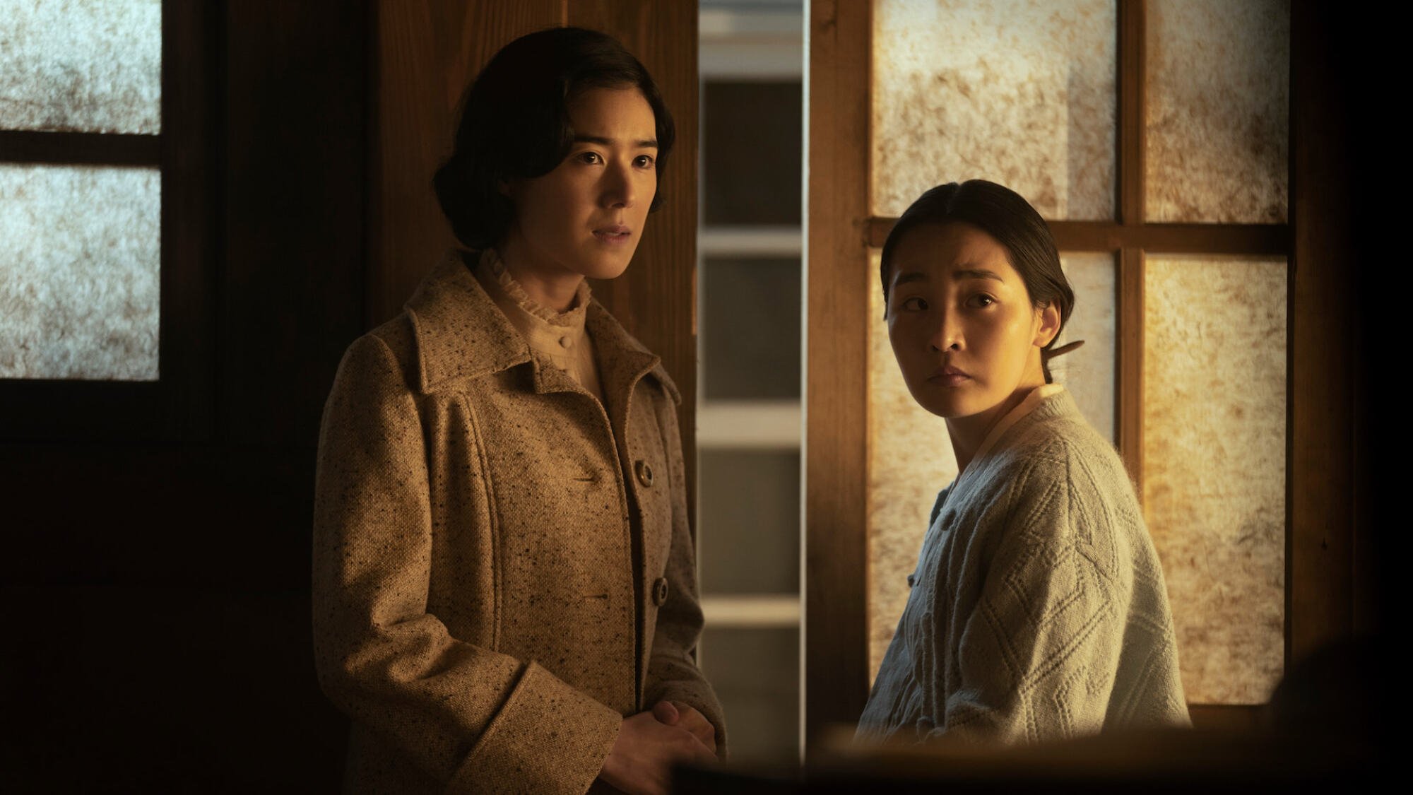 Kim Min-ha and Jung Eun-chae in "Pachinko."