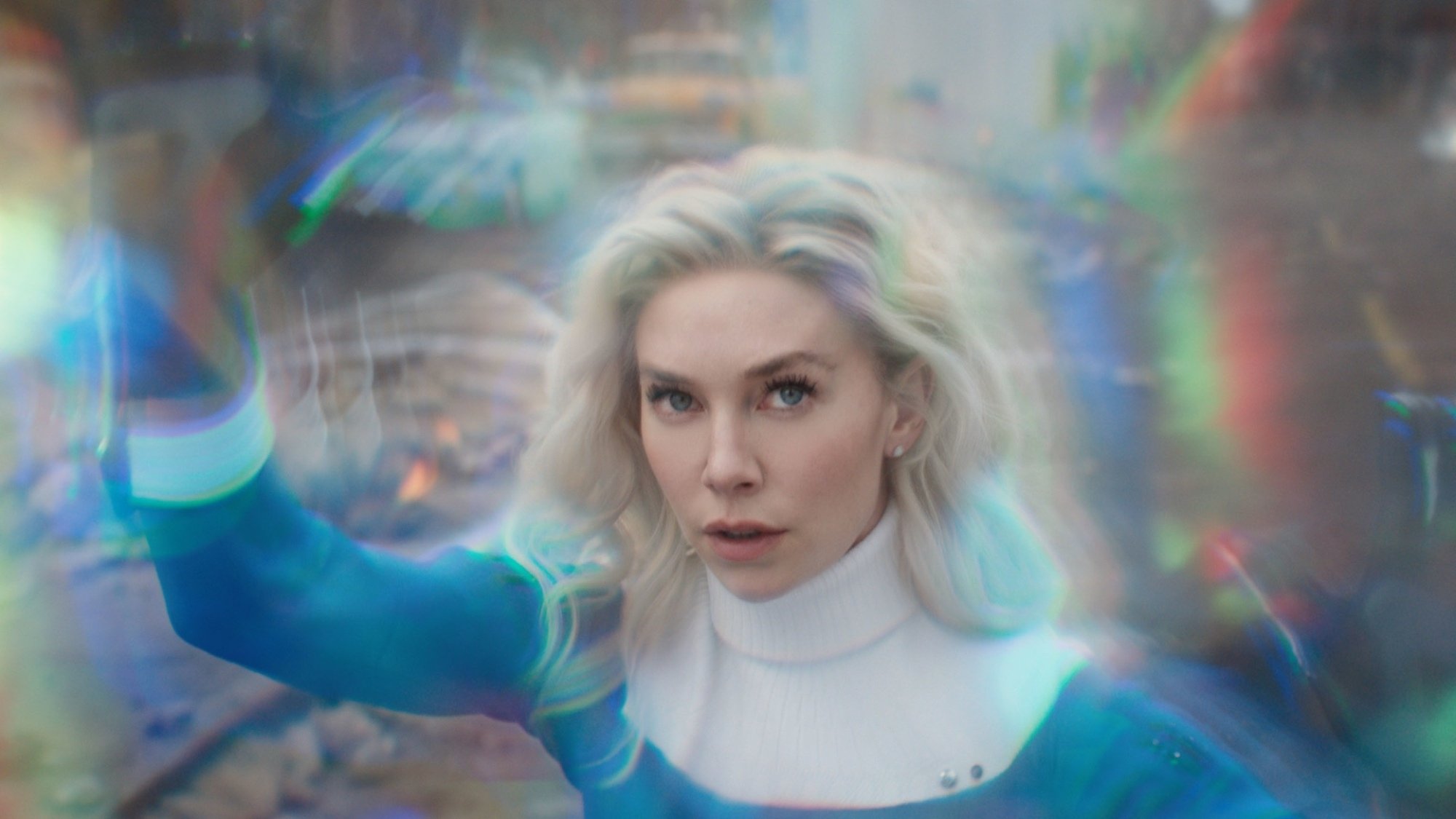 Vanessa Kirby as Sue Storm in "The Fantastic Four: First Steps."