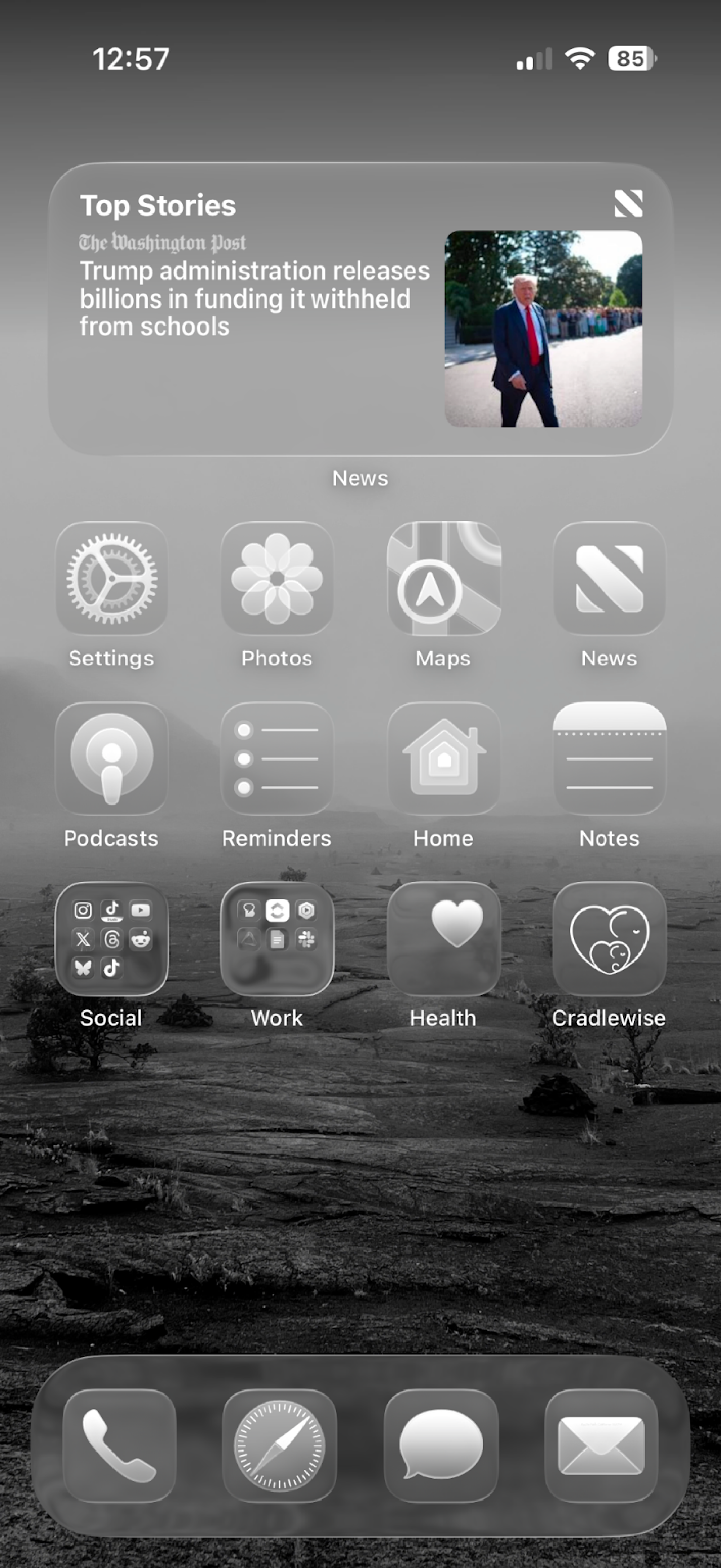 liquid glass app icons in ios 26