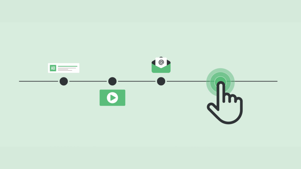 Last-click attribution in digital marketing