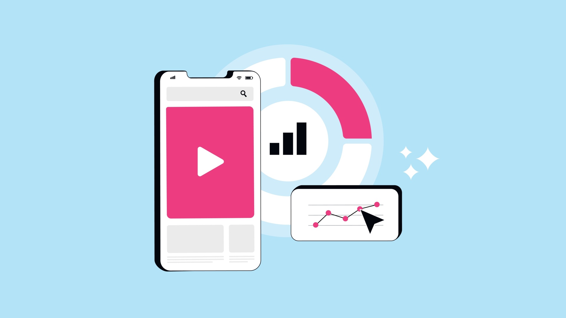 Social video advertising and measurement concept