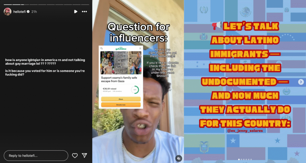 What to expect politically from creators