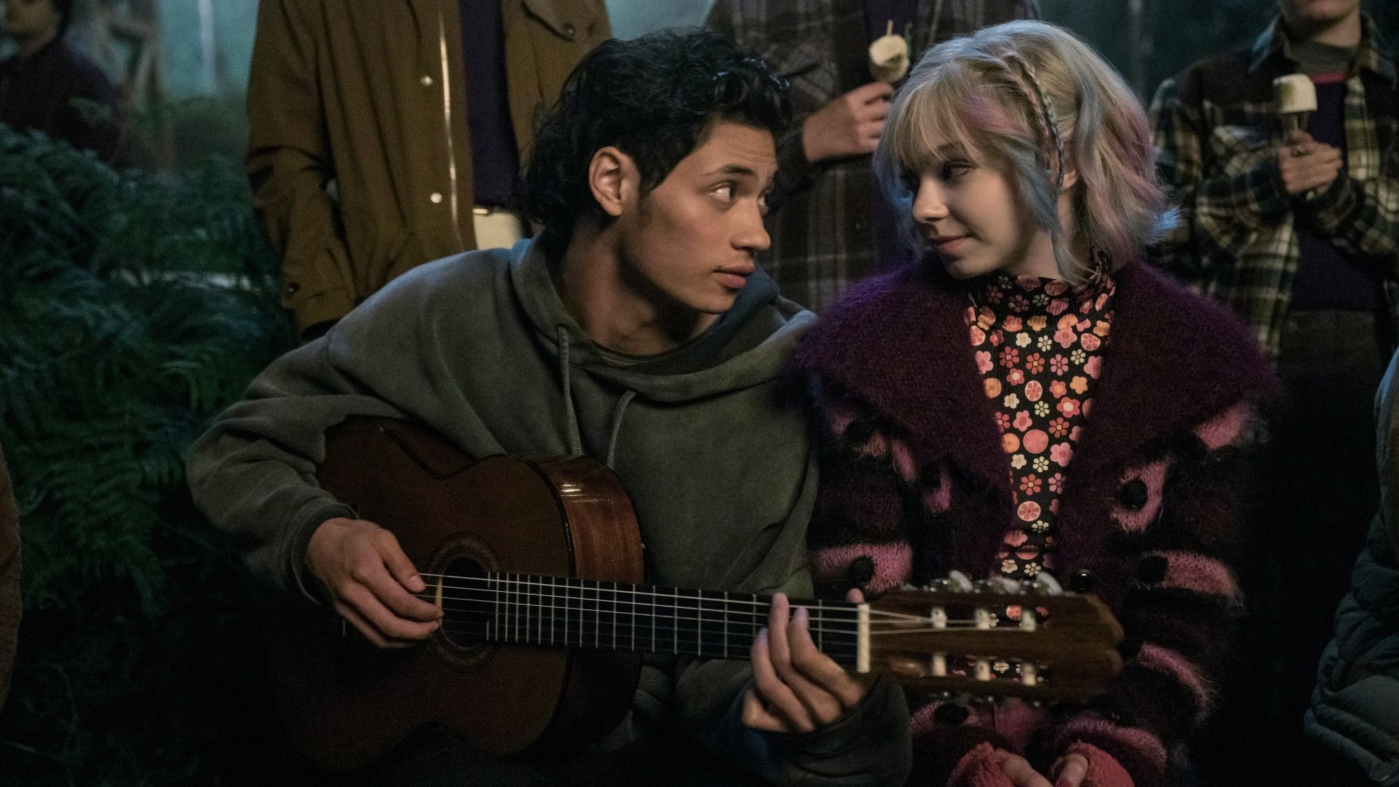 Noah B. Taylor and Emma Myers in "Wednesday."
