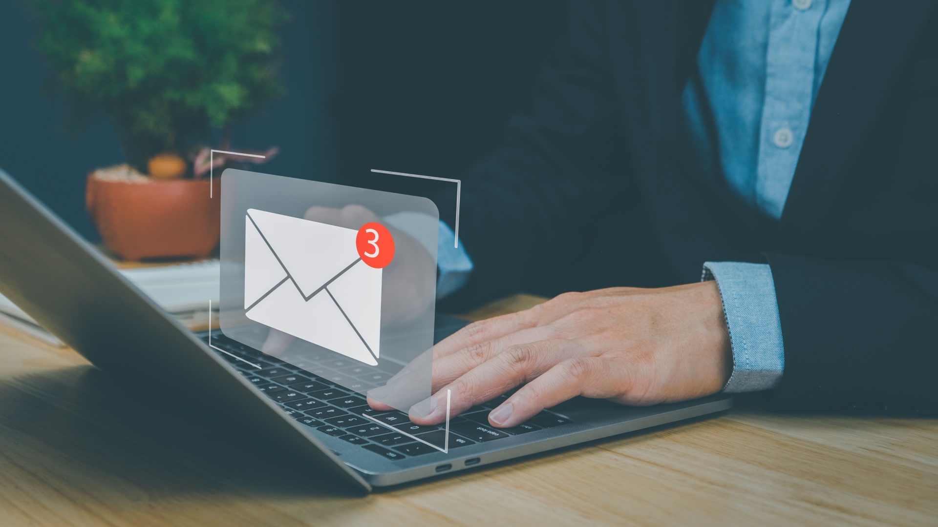 B2B email marketer concept